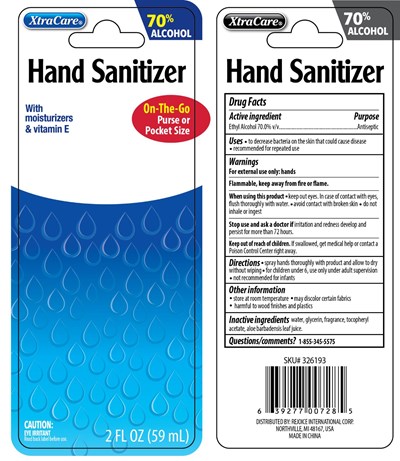 Label 2 (New Hand Sanitizer Spray 2oz Card)